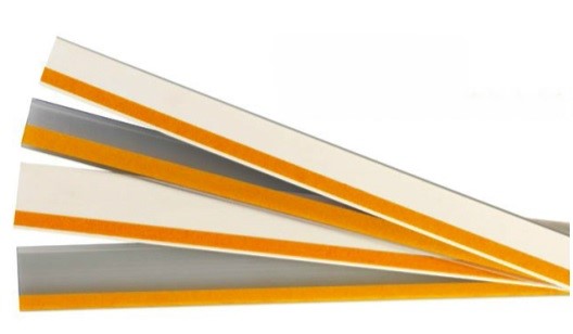 Price rail 988x38mm with transparent foam tape