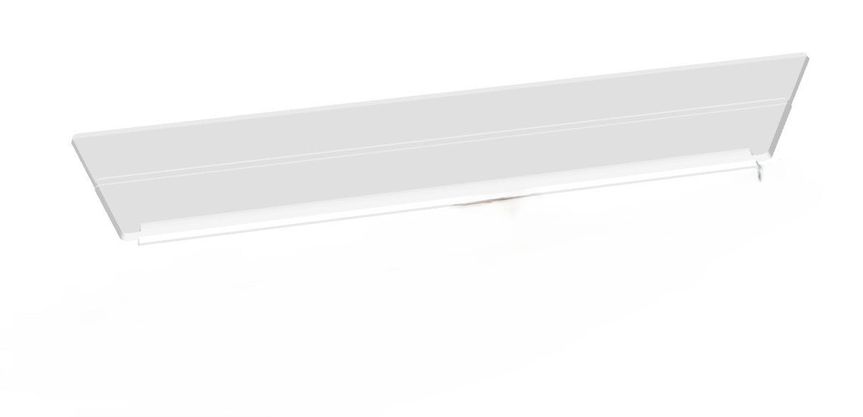 Smooth shelf divider for toothed divider 442x75mm