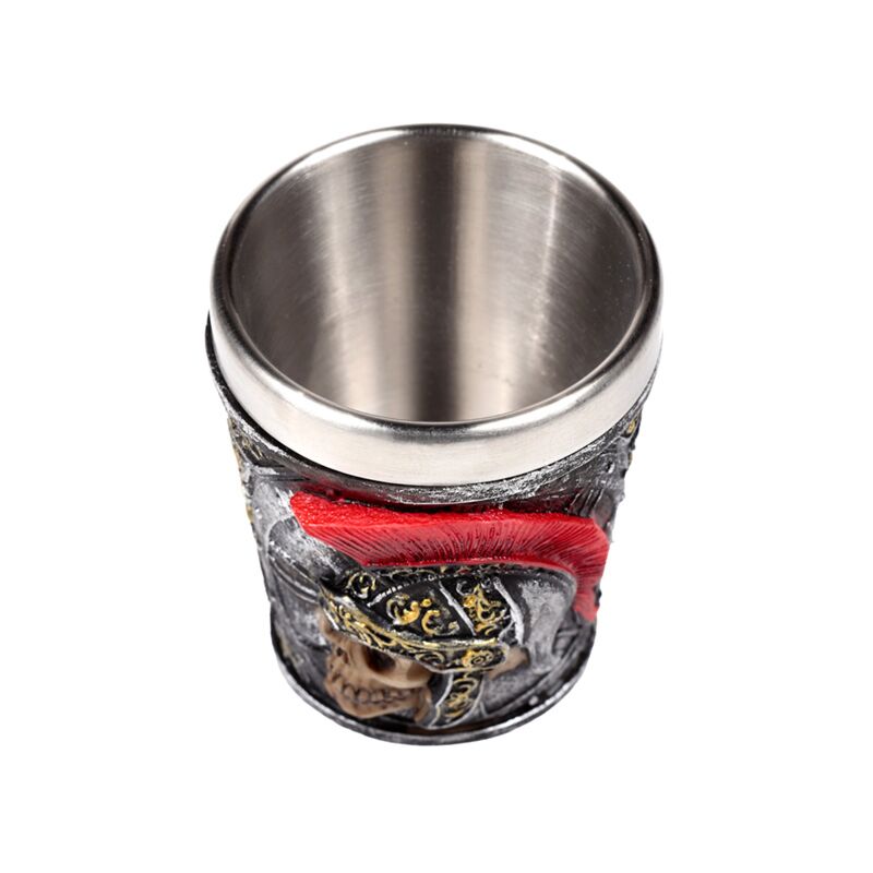 Okrasni rimski vojak, strelni kozarec