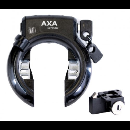 AXA Defender lock with Shimano Steps battery lock black