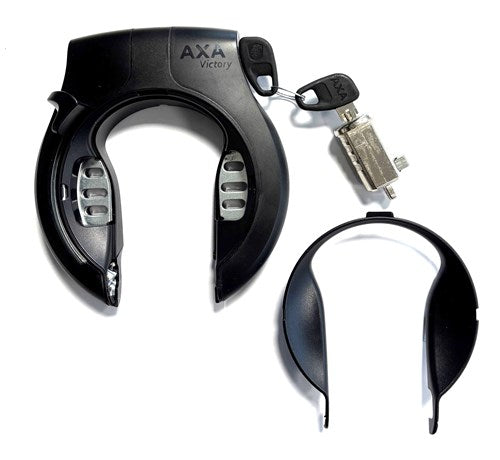Axa Victory ring lock matt black (+ battery lock)