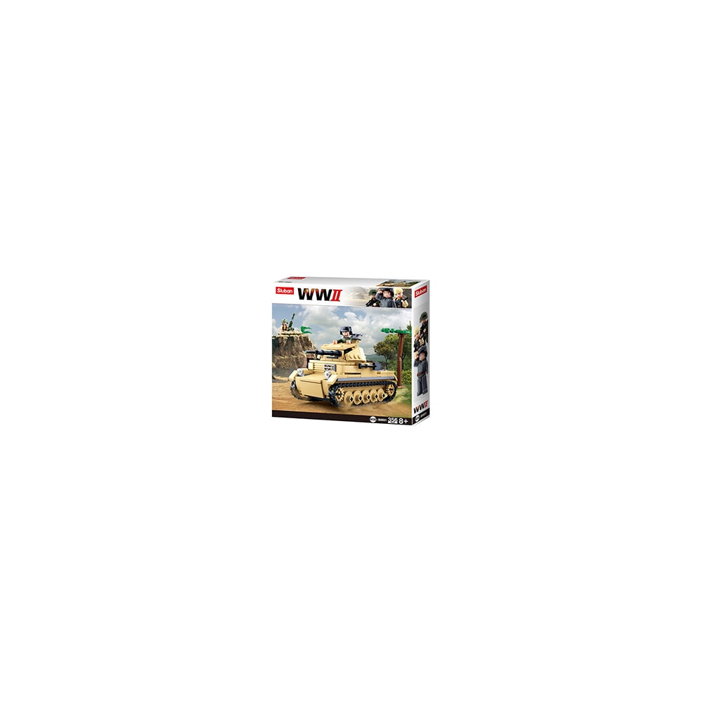Sluban army WWII liten tysk tank (m38-b0691)