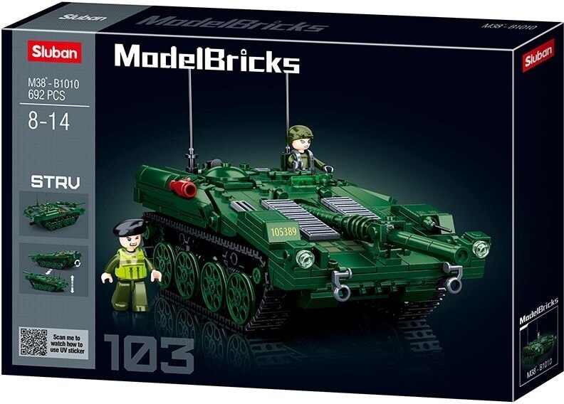 Sluban modelbricks strv103 gevechtstank (m38-b1010)