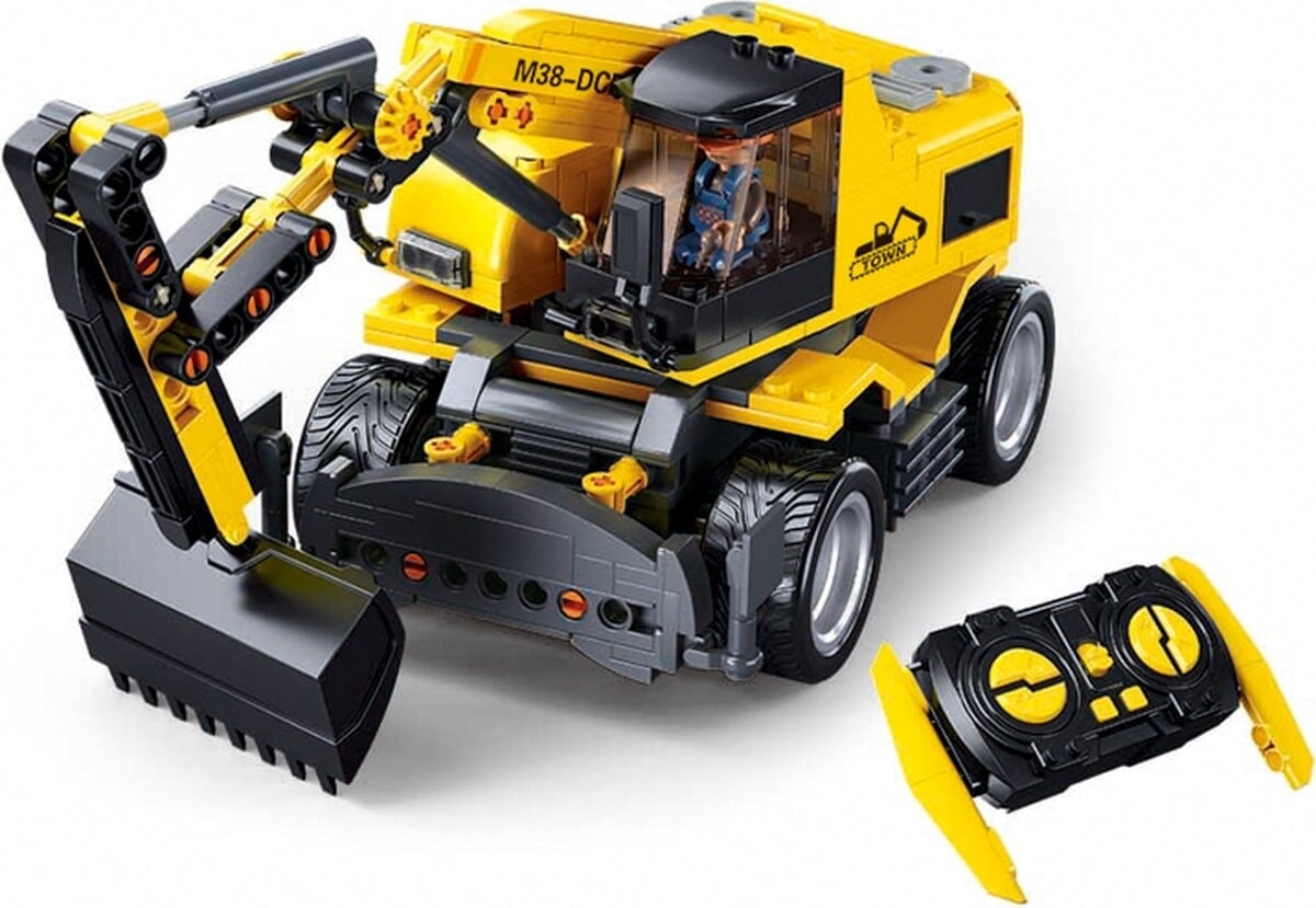 Sluban e7 graafmachine op wielen (m38-b1155)