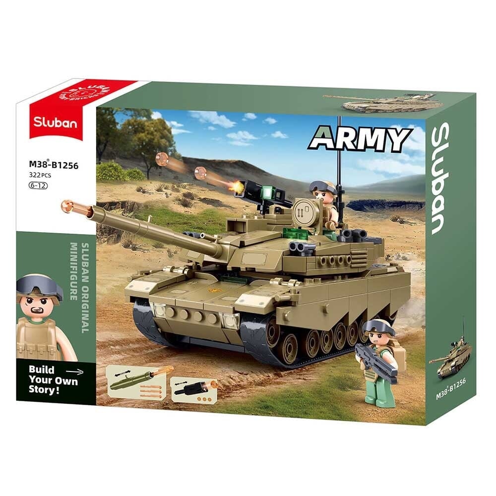 Sluban army tank oef-m1xs (m38-b1256)