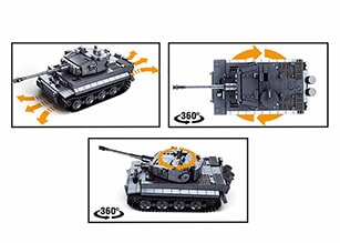 Sluban army rc duitse tank (m38-b0851)