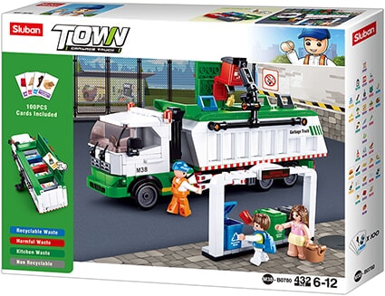 Sluban city cleaner vuilniswagen (m38-b0780)