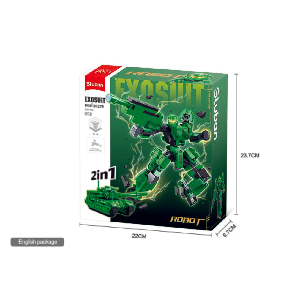 Char militaire Sluban 2 en 1 (m38-b1279)