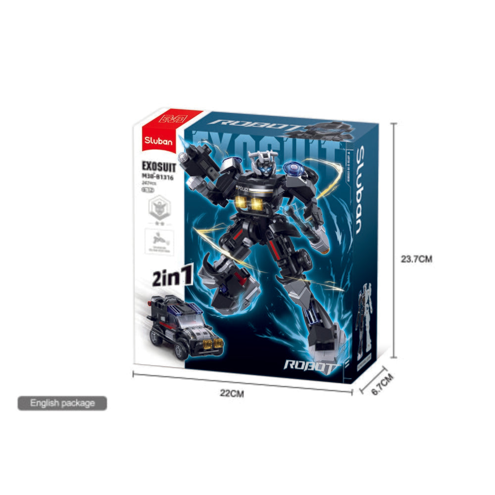 Voiture de police Sluban Autobots (M38-B1316)