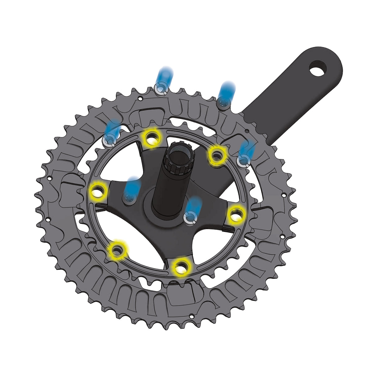 Miche crankset supertype hsl 170mm 36-50