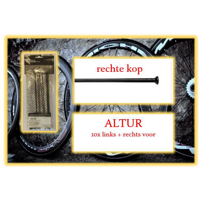 Miche spoke+nip. 10x lv+rv altur