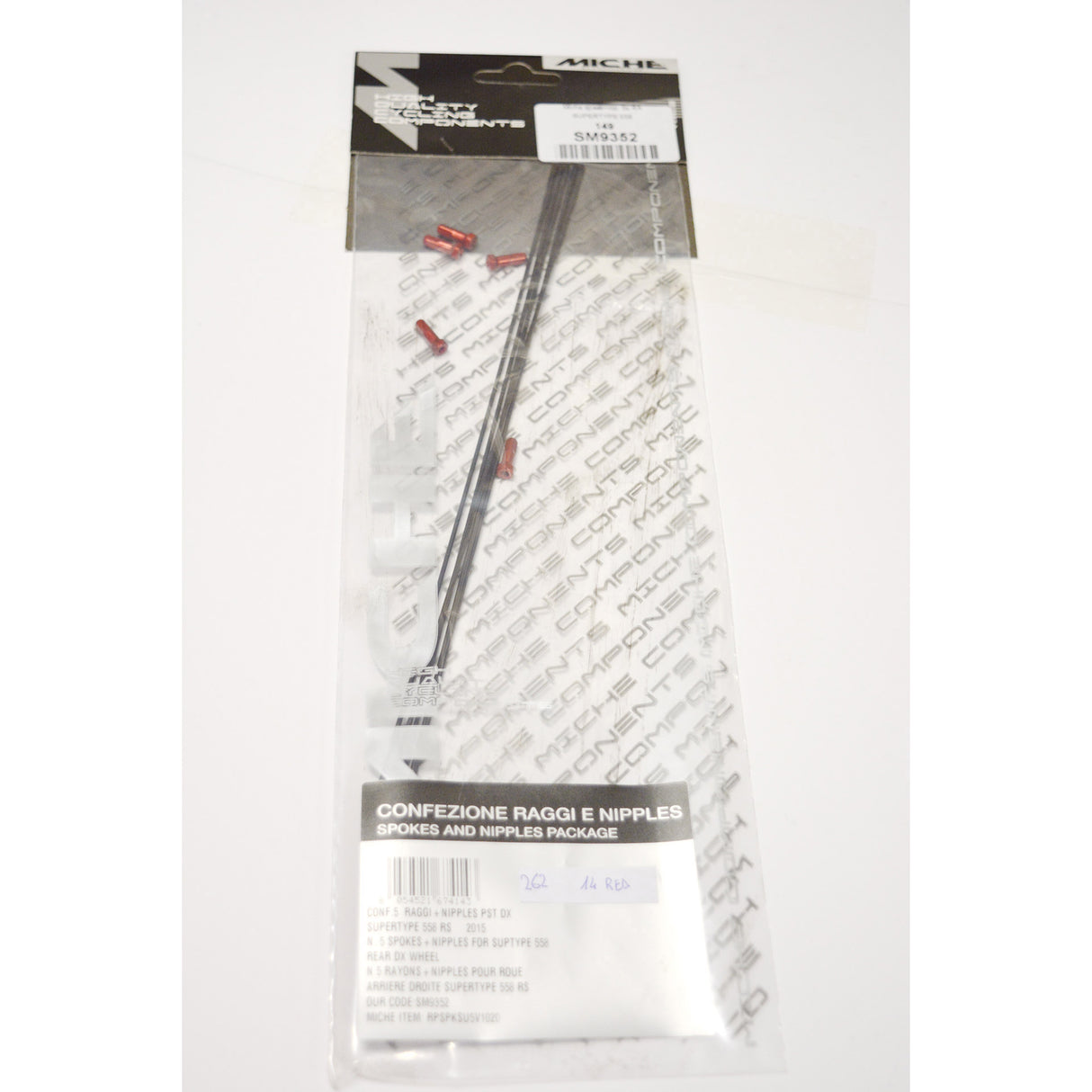 Miche spoke+nip. 5x ra supertype 558