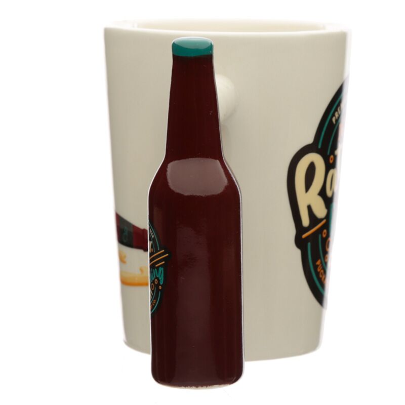 Rather be drinking beer - shaped handle ceramic mug