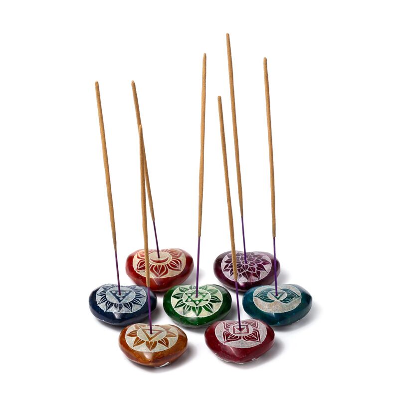 Soapstone Chakra Heart Encens Sticks Horse