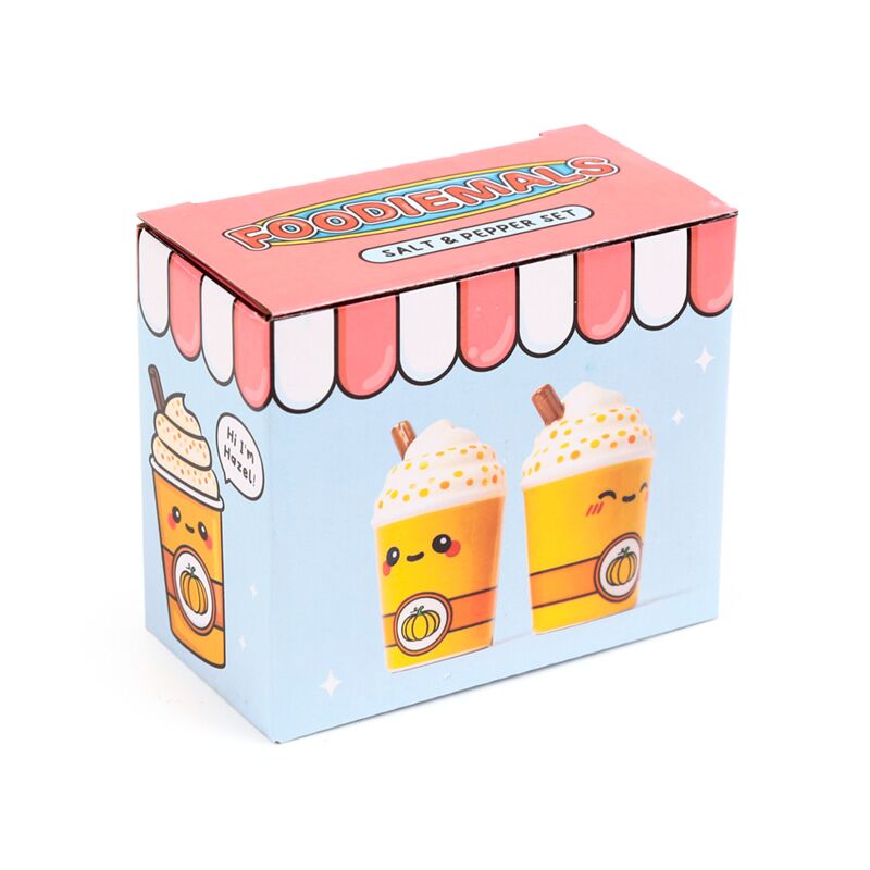 Græskarkrydret latte foodiemals salt og peber shakers