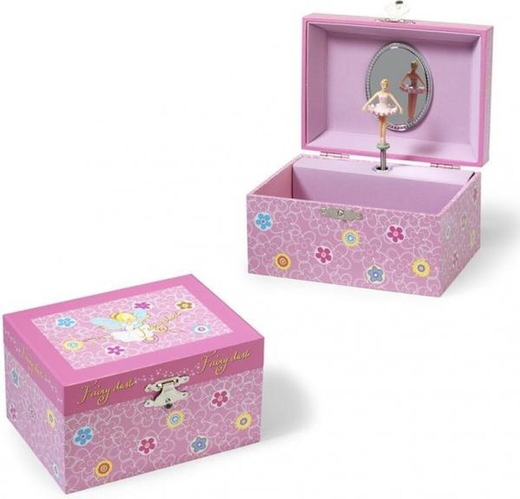 Simply for kids wooden jewelry box with music and ballerina
