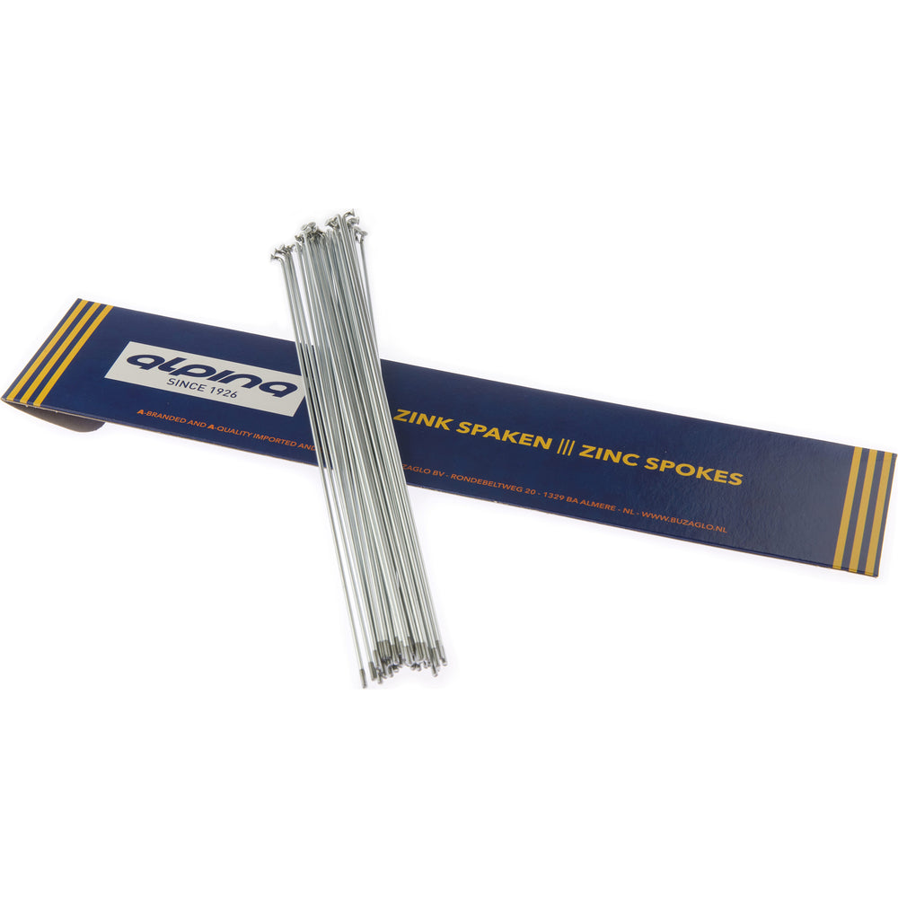 Alpina Spokes 14G (2.00mm) 305mm Zinc (P36)