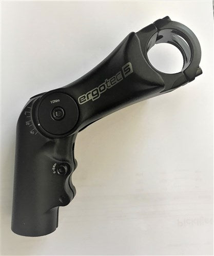 A-ceann Voorbouw High 110mm 31.8 Ergotec dubh inchoigeartaithe 5