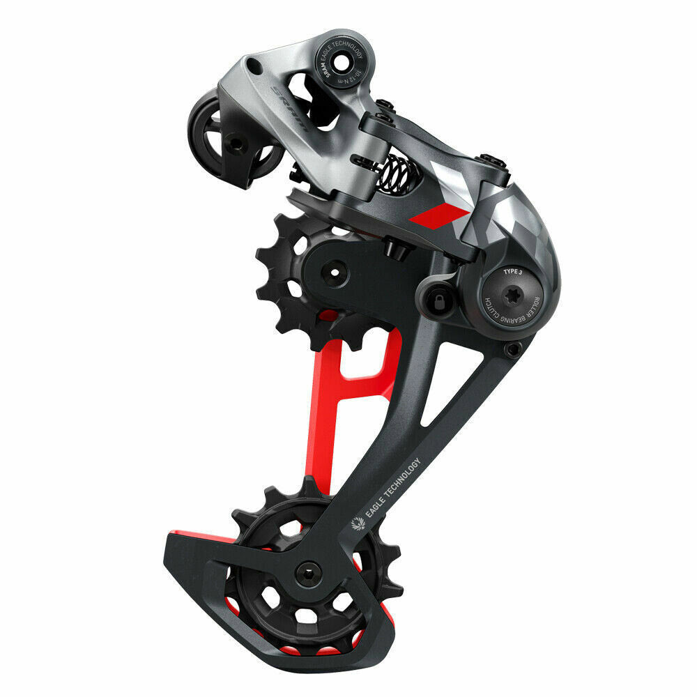 Rock Machine Sram Achter Derilleur X01 Eagle 12V 52T Grey rouge
