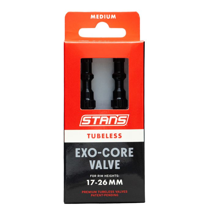 Stans stan's tubeless exo-core valves - medium - black