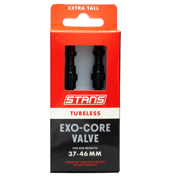 Stans stan's tubeless exo-core valves - extra tall - black