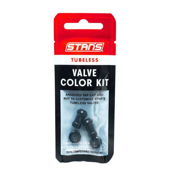 Stans stan's tubeless valve color kit - black