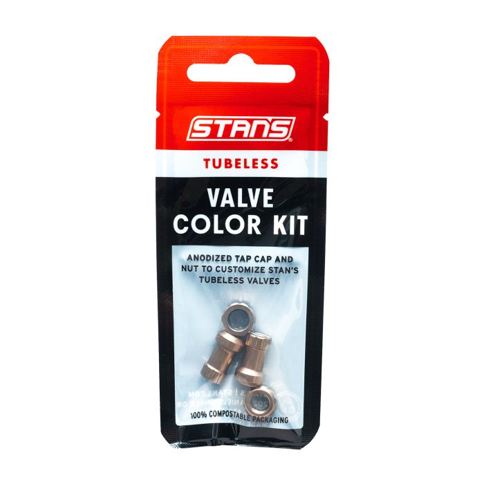 Stans stan's tubeless valve color kit - copper