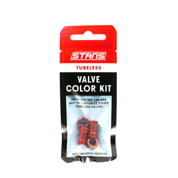 Stans stan's tubeless valve color kit - orange