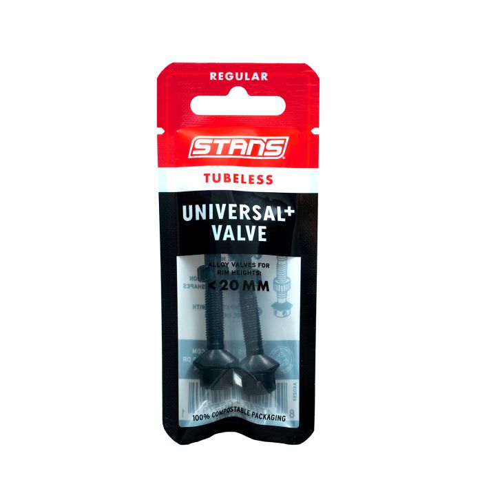 Stans stan's tubeless universal+ valves - regular - black