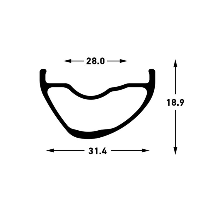 Stan's stan's arch mk4 rim - 29'' - 28h - black gray