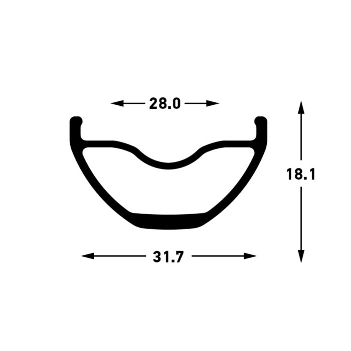 Stan's stan's arch s2 rim - 29'' - 32h - black gray