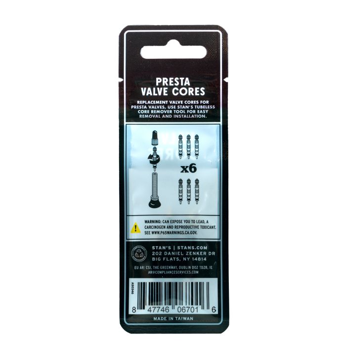 Stans stan's tubeless universal valve cores (6pcs)
