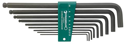 Stahlwille inbussleutelset lang+kogelkop