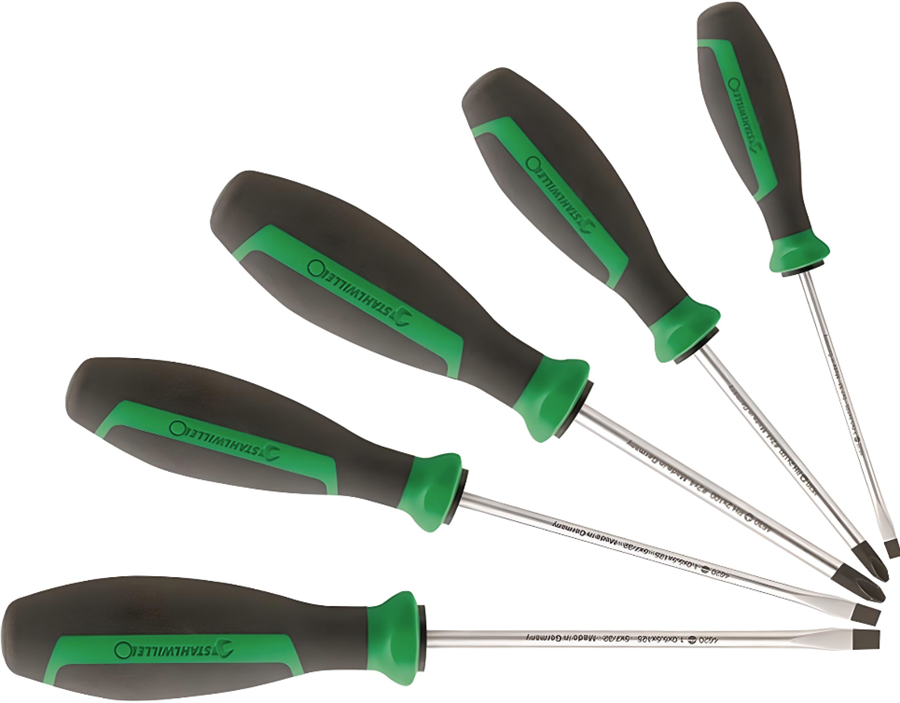 Stahlwille schroevendraaierset 5-delig drall+