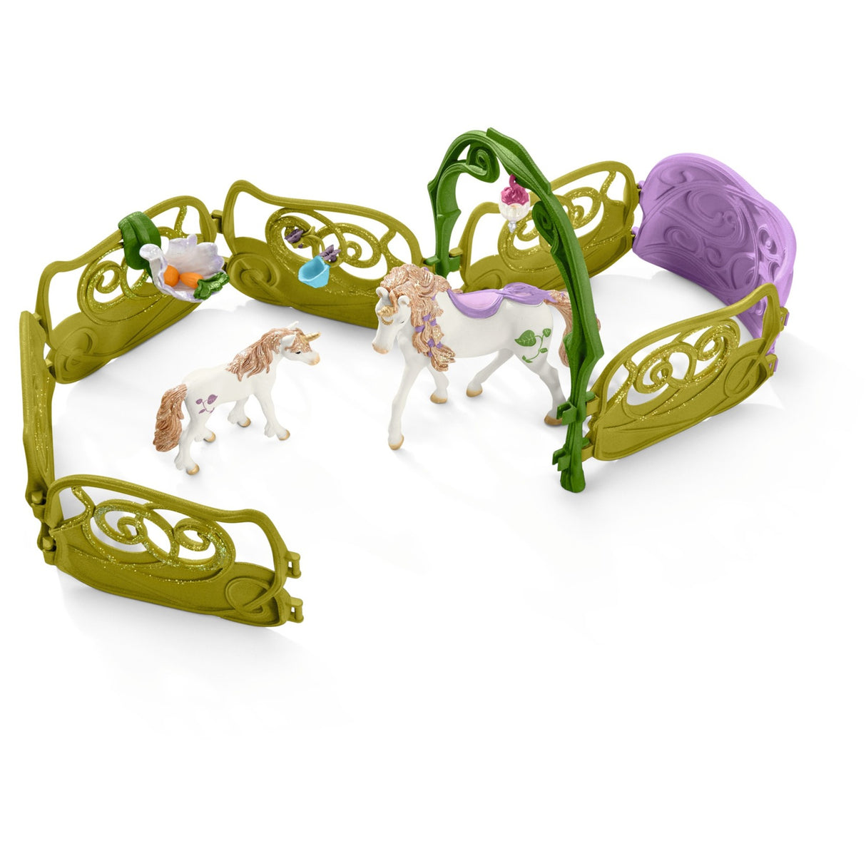 Schleich Bayala scintillante di fiori con unicorni, me