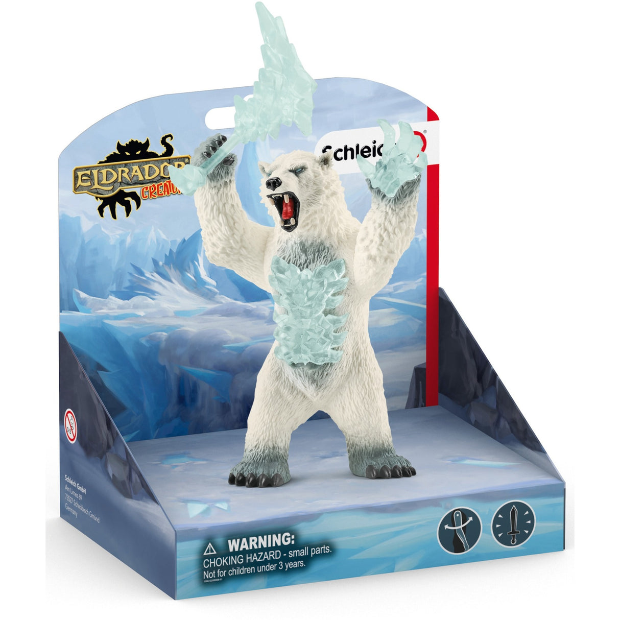 Schleich Eldrador Snowstorm Bear avec une arme