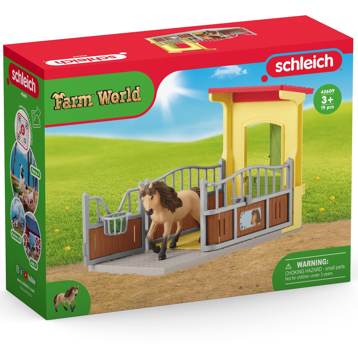 Schleich Farm World Ponystal avec Icelanderhessle 42609