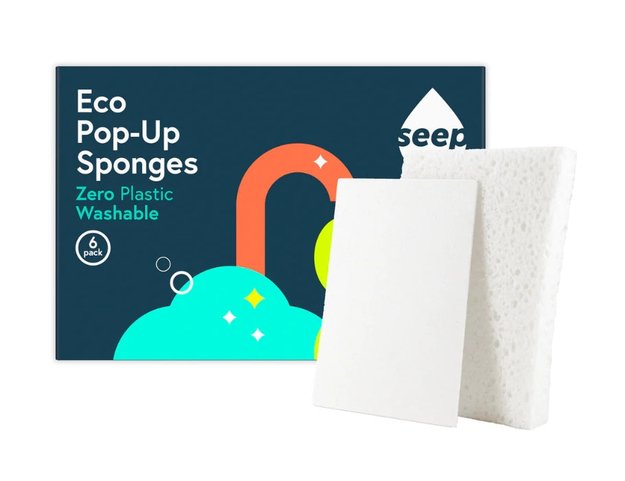 Seep eco pop-up sponzen - 6 stuks