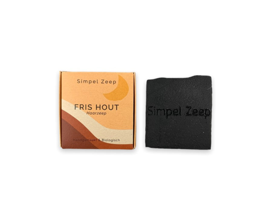 Einfache Seife Haarseife frisches Holz 110 Gramm