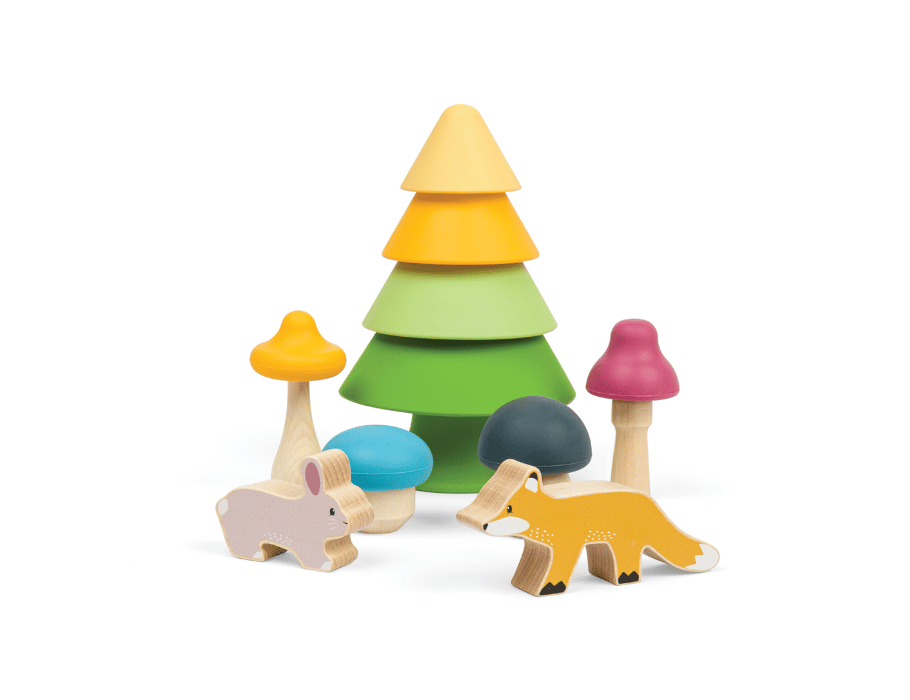 Игра Bigjigs stacking - горски приятели - от 12 месеца