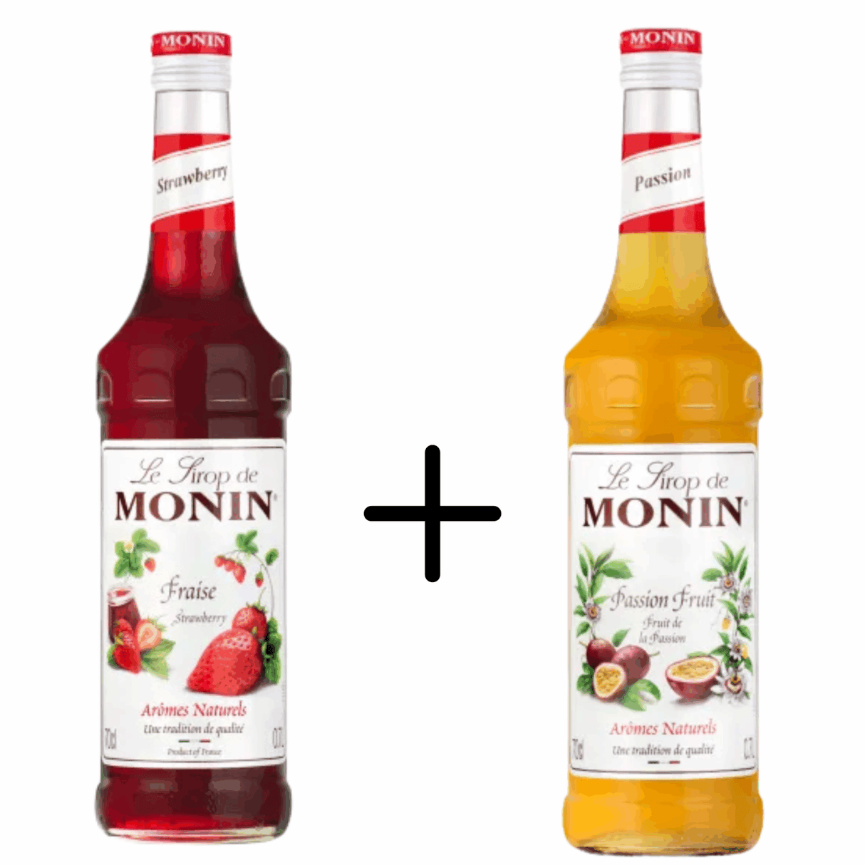 Monin syrup strawberry fraise + passion fruit
