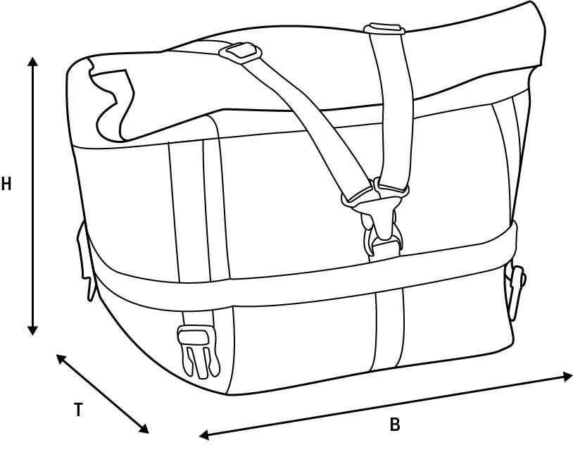 Oxford achtertas atlas t advanced atlas t-20 advanced tourpack black