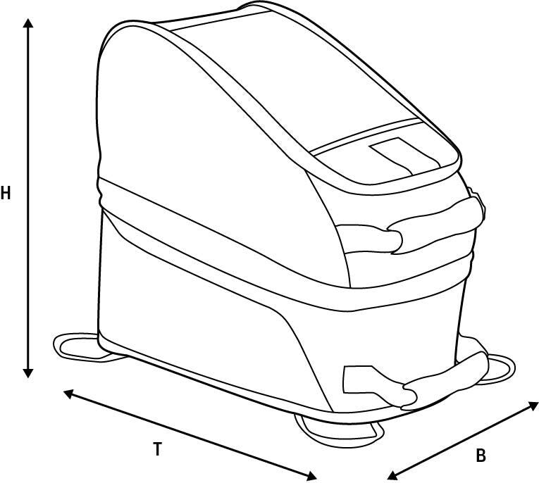 Oxford m4r tank backpack tank backpack m4r black 4l magnets straps