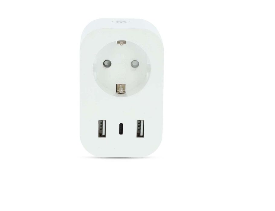 Смарт щепсел Nedis smartlife - с USB-A и USB-C