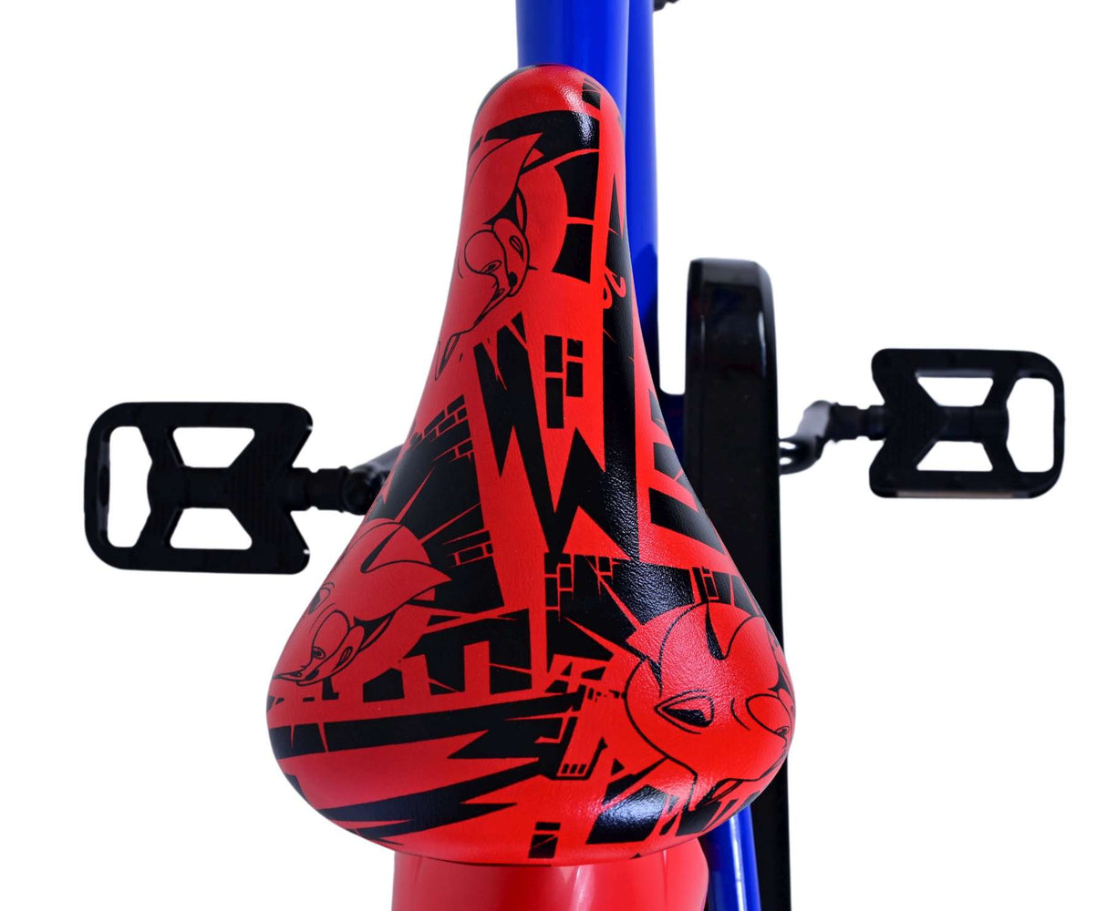 Sonic Prime Children's Bicycle - Drenge - 16 tommer - Blå rød