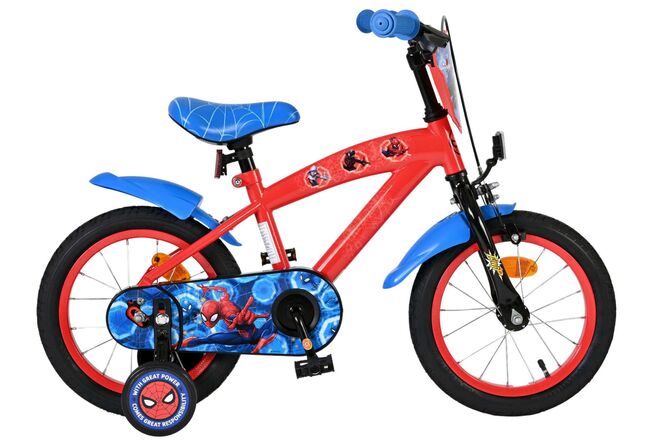 Spiderman Marvel Spider-Man children's bike - boys - 14 inch - red blue