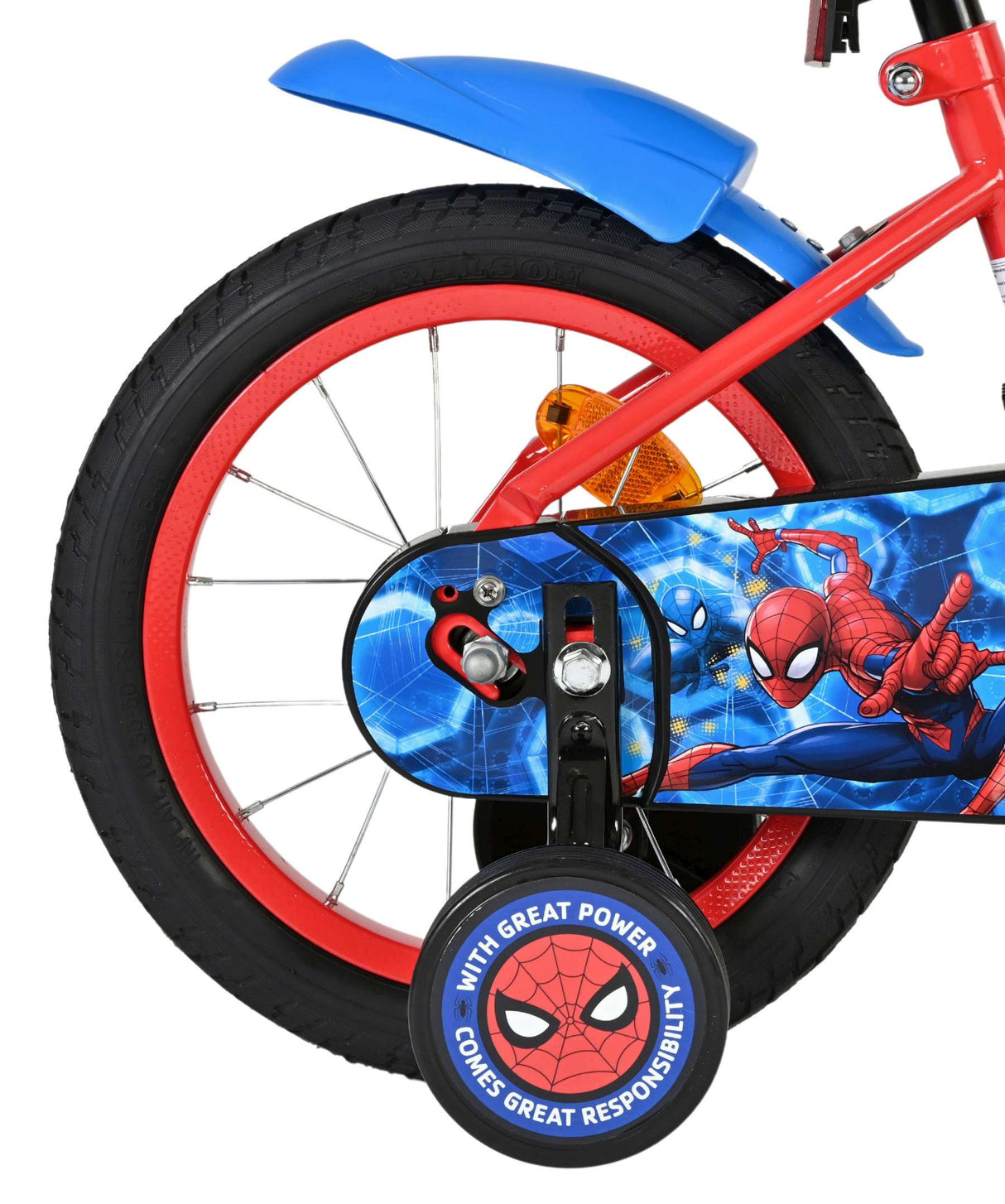 Spiderman Marvel Spider-Man children's bike - boys - 14 inch - red blue