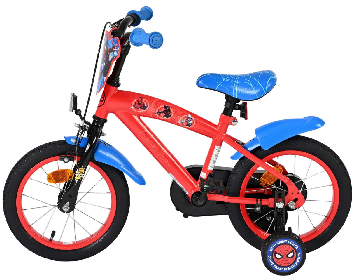 Spiderman Marvel Spider-Man children's bike - boys - 14 inch - red blue