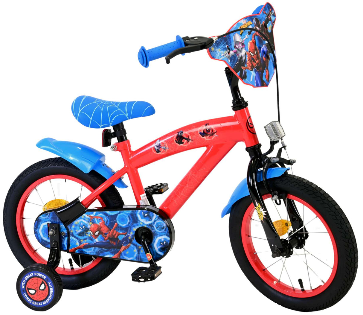 Spiderman Marvel Spider-Man children's bike - boys - 14 inch - red blue