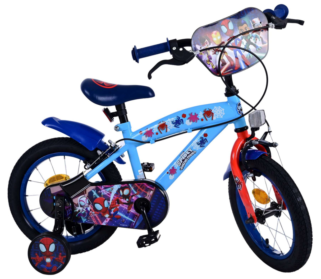 Spidey Children's Bicycle - Jungen - 14 Zoll - Blau - Zwei Handbremsen
